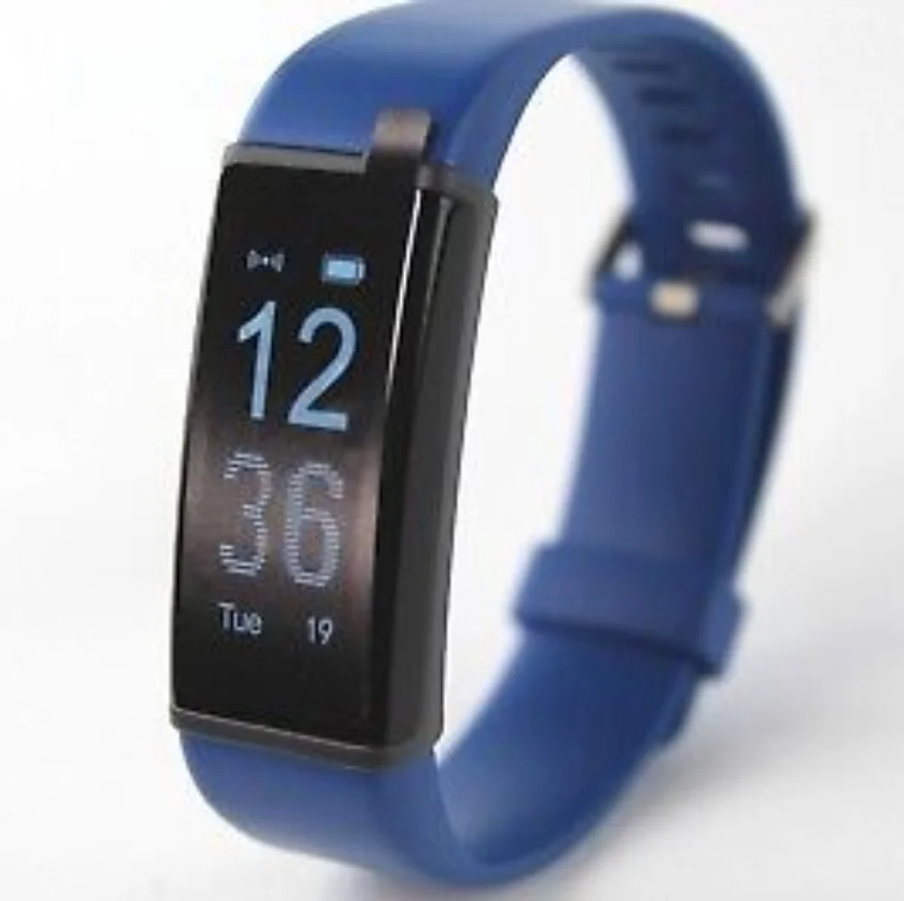 LetsFit ID 30 Plus Heart Rate Fitness Step Tracker HR Fitness Watch x2 straps